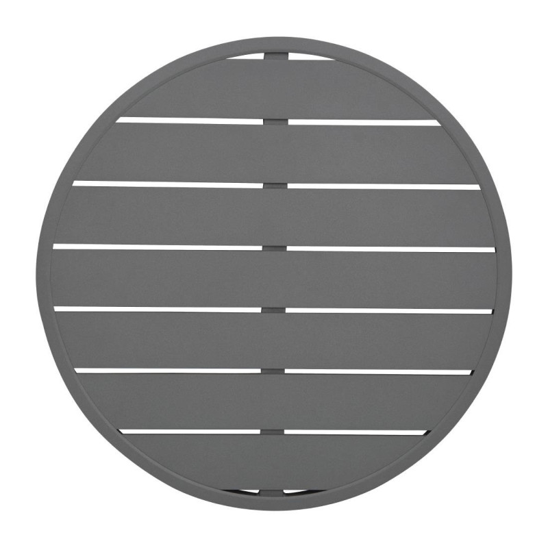 Plateau de Table Rond en Aluminium Gris Foncé 580 mm Bolero - Style Moderne & Résistance Plateau de Table Rond en Aluminium Gris Foncé 580 mm Bolero - Style Moderne & Résistance