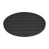 Okrugli stolni pladanj od crnog aluminija Bolero 580mm - Moderan i otporan
