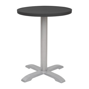Okrugli stolni pladanj od crnog aluminija Bolero 580mm - Moderan i otporan