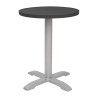 Okrugli stolni pladanj od crnog aluminija Bolero 580mm - Moderan i otporan