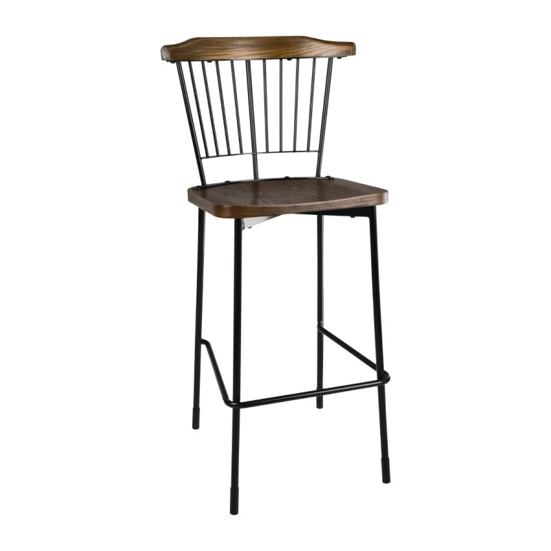 Black Bolero High Stools - Set of 2 | Comfort and Elegance Black Bolero High Stools - Set of 2 | Comfort and Elegance
