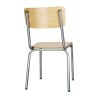 Galvanizirana drvena stolica - Set od 4 Bolero