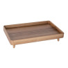 Acacia Footed Tray GN 1/1 Olympia - Aesthetic and Durable