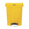 Koš za smeće žute boje 30L Rubbermaid - Ultra otporna prednja pedala