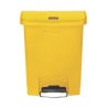 Poubelle Jaune 30L Rubbermaid - Pédale Frontale Ultra Résistante