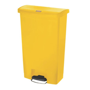 Koš za smeće s prednjim pedalama, širok, žute boje, 68 L, Rubbermaid: Besprijekorna higijena i profesionalna praktičnost