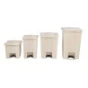 Beige Pedal Container 87L Rubbermaid Step-On: Durability and Hygiene