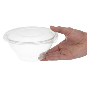 Plastične posude za salatu za recikliranje 1000ml Faerch - Paket od 200