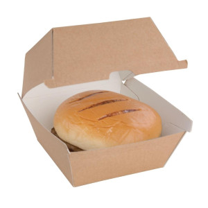 Male kutije za hamburger od 112 mm - paket od 150 komada, kraft Fiesta