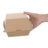 Male kutije za hamburger od 112 mm - paket od 150 komada, kraft Fiesta
