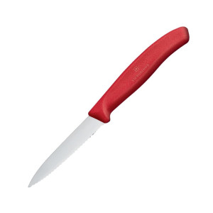 Nož za kuhinju s oštrim vrhom Victorinox 8 cm crveni - Preciznost i kvaliteta