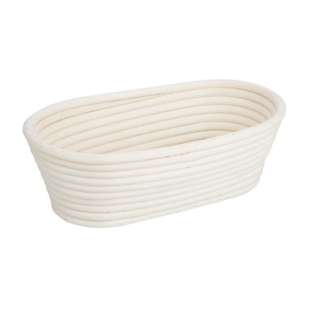 Ovalna košara za fermentaciju od ratana 250x150x80 mm Vogue: Savršena pekarska i homogena fermentacija