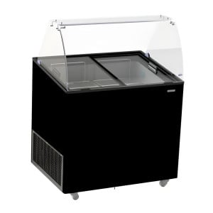 Vitrina za crni sladoled - 6x5 L | CombiSteel: Idealna prezentacija i čuvanje