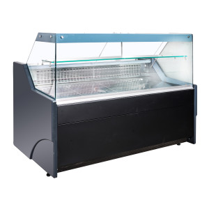 Hladnjak za izložbu Wesley 1.3 Crni 110 L - CombiSteel: Elegantan dizajn, veliki kapacitet