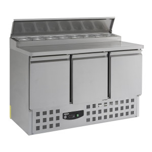 Saladette Hladnjak s 3 Vrata - 8 GN 1/6 Posuda - 392 L - CombiSteel