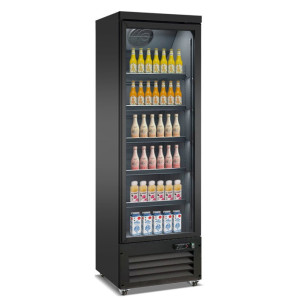 Vitrine za piće crna s 2 staklena vrata - 450 L - CombiSteel
