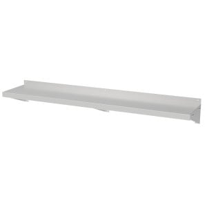 Zidna polica od nehrđajućeg čelika s nosačima - L 800 x P 400 mm - CombiSteel