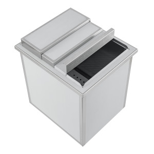 Built-in Stainless Steel Ice Bin - 380x446 MM