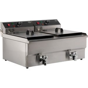 Električna friteza za postavljanje - 2 x 10 L - CombiSteel