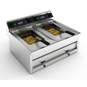 Električna friteza za postavljanje - 2 x 12 L - CombiSteel