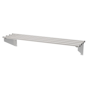 Zidna polica s prečkama s nosačima - L 1200 x P 300 mm - CombiSteel
