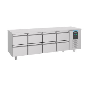 Pozitivni rashladni stol GN 1/1 s 8 ladica - 632 L - CombiSteel