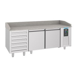 Meuble za pizzu s 2 vrata i 5 ladica - 615 L - CombiSteel