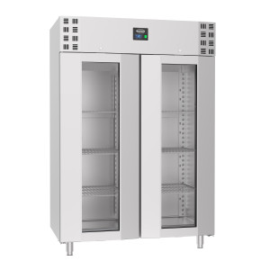 Armoire Réfrigérée Positive Inox - 2 Portes Vitrées - 1400 L - CombiSteel
