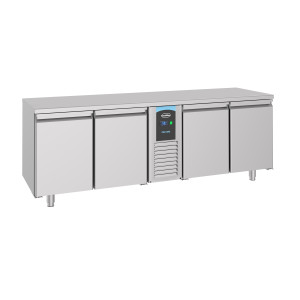 Positive Refrigerated Table GN 1/1 with 4 Doors - CombiSteel