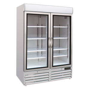 Armoire Réfrigérée Négative à 2 Portes Vitrées - 920 L - CombiSteel