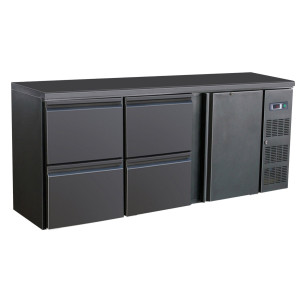 Arrière-Bar Réfrigéré à 1 Porte et 4 Tiroirs - 537 L - CombiSteel