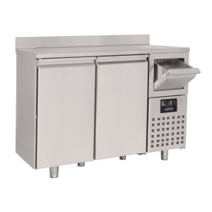 Pozitivni rashladni stol GN 1/1 s 2 vrata i 1 ladicom za kavu - CombiSteel