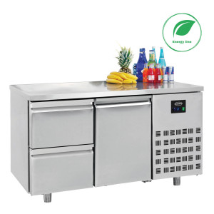 Pozitivni rashladni stol GN 1/1 s 1 vratima i 2 ladice - 281 L - CombiSteel