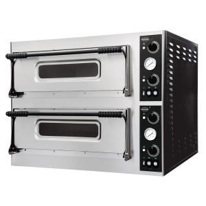 Pećnica za pizzu s 2 komore - 2 x 6 pizza - 400 V - CombiSteel