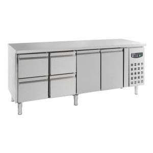 Pozitivni rashladni stol GN 1/1 s 2 vrata i 4 ladice - 553 L - CombiSteel