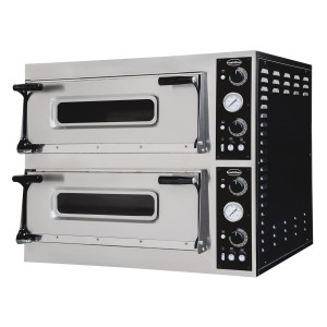 Pećnica za pizzu s 2 komore - 2 x 4 pizze - 400 V - CombiSteel