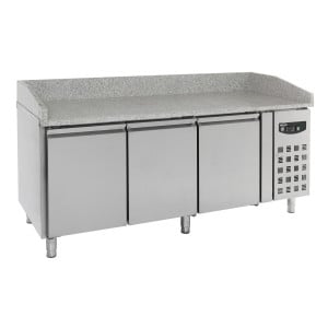 Meuble za pizzu s hlađenjem s 3 vrata - 580 L - CombiSteel