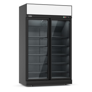 Zamrzivač s 2 crna staklena vrata - 960 L - CombiSteel
