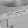 Meuble Plonge 1 Bac avec Dosseret - 1200 x 600 mm - Bac à Gauche - Dynasteel