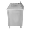Meuble Plonge 2 Bacs s Naslonom - 1400 x 600 mm - Lijevi Bac - Dynasteel