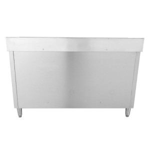 2-Basin Sink Unit with Backsplash and 3 Drawers - 1400 x 600 mm - Left Basin - Dynasteel