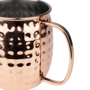 Mug od nehrđajućeg čelika s bakrenim čekićem - 440 ml - Olympia