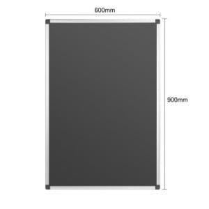 Crna magnetska ploča - 600 x 900 mm - Olympia