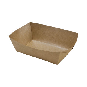 Barquette à Frites en Kraft - L 120 x P 80 mm - Lot de 250 - FourniResto