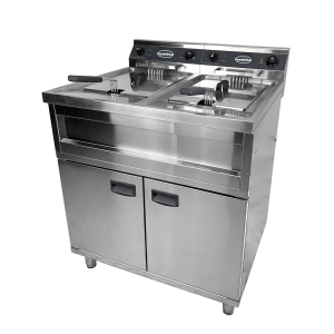 Električni fritez na postolju 2 x 12 L - 2 x 9000 W - Kapacitet 24 L - Combisteel