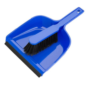 Set Broom and Blue Dustpan - Jantex
