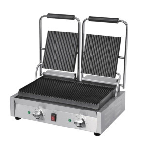 Grill Kontaktni Dvostruki Bistro Rebrasti/Rebrasti od Inoxa - Buffalo