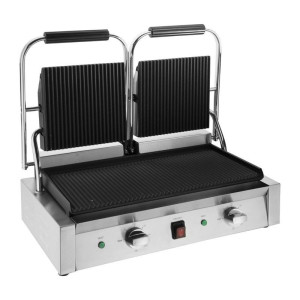Grill Kontaktni Dvostruki Bistro Rebrasti/Rebrasti od Inoxa - Buffalo