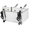 Električna dvostruka friteza s timerom - 2 x 8 L - Buffalo