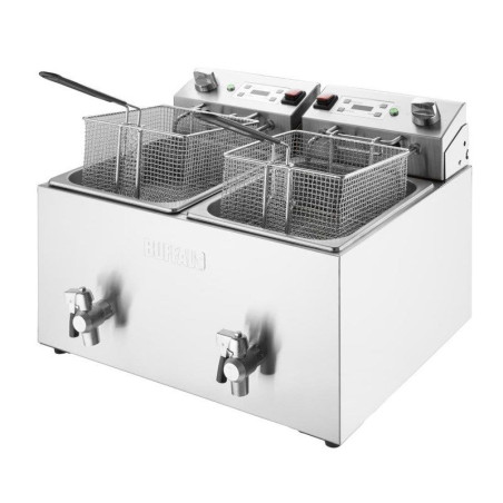 Električna dvostruka friteza s timerom - 2 x 8 L - Buffalo
